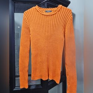 Roots Vibrant Orange Knit Top
